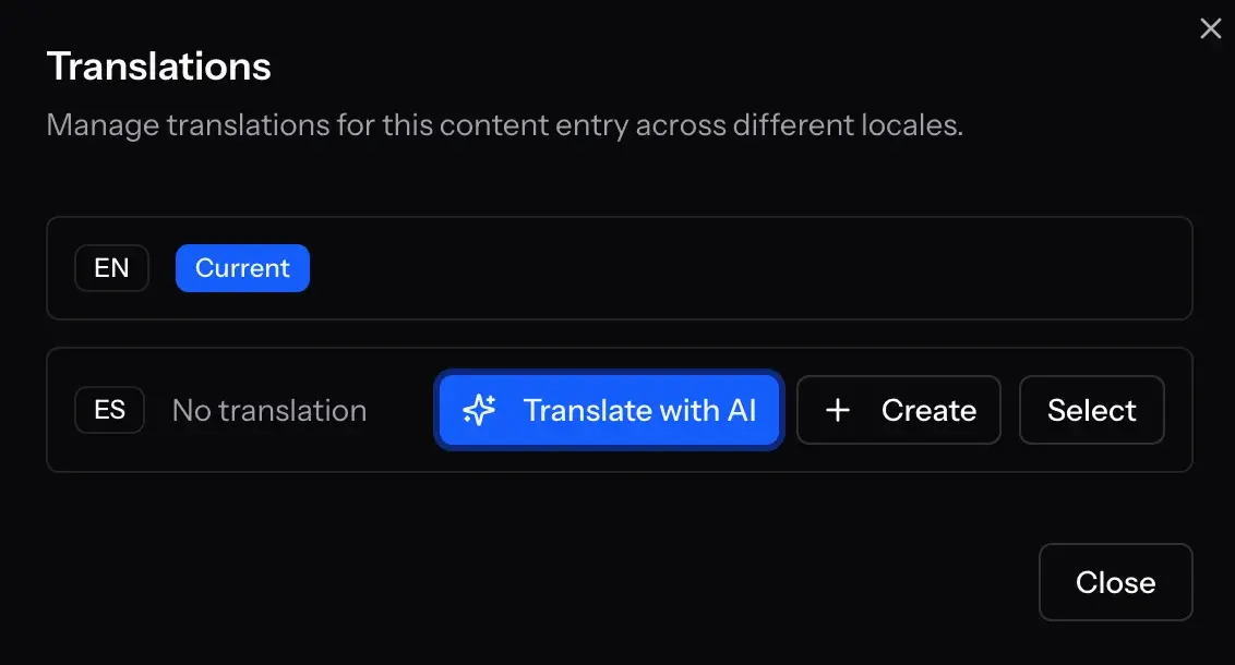 ElmapiCMS AI Entry Translation