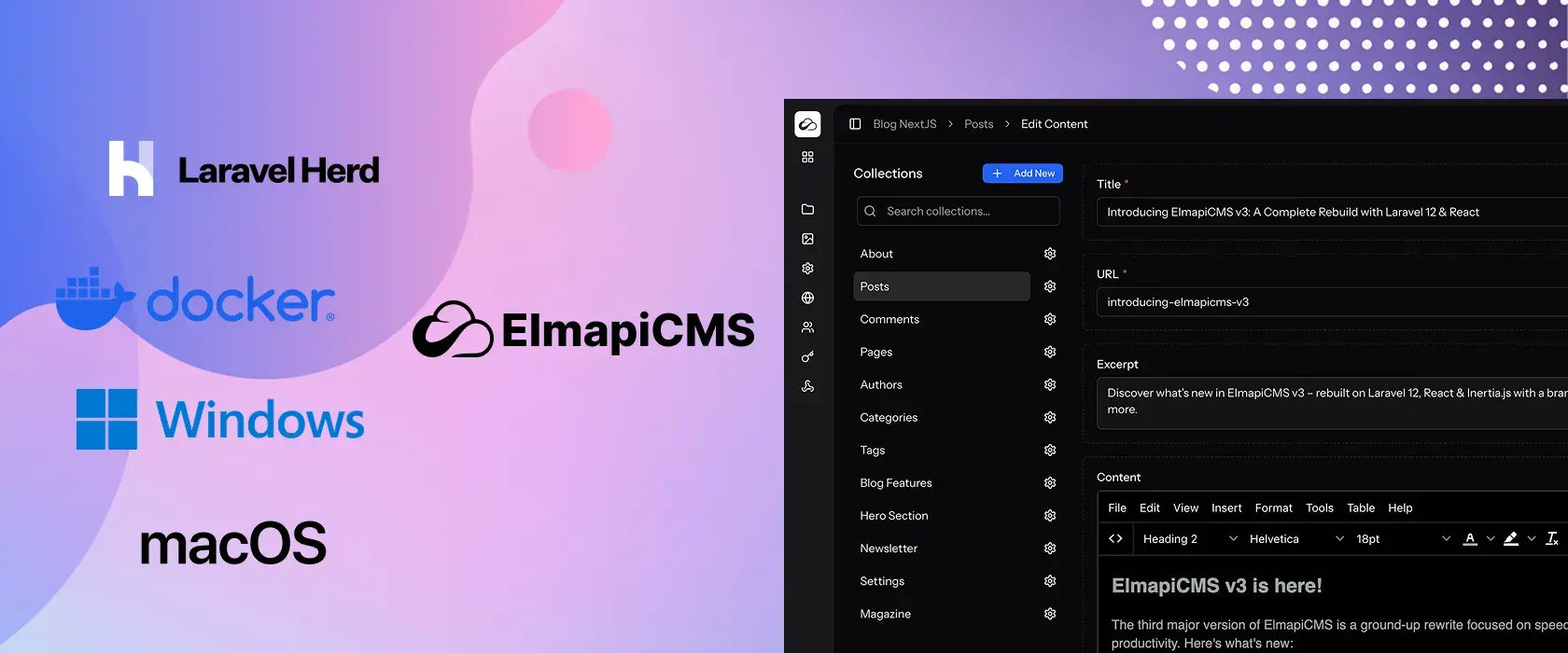 How to Install ElmapiCMS v3: Complete Guide (Docker, macOS, Windows)