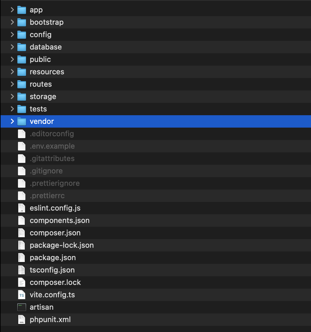 Folder structure