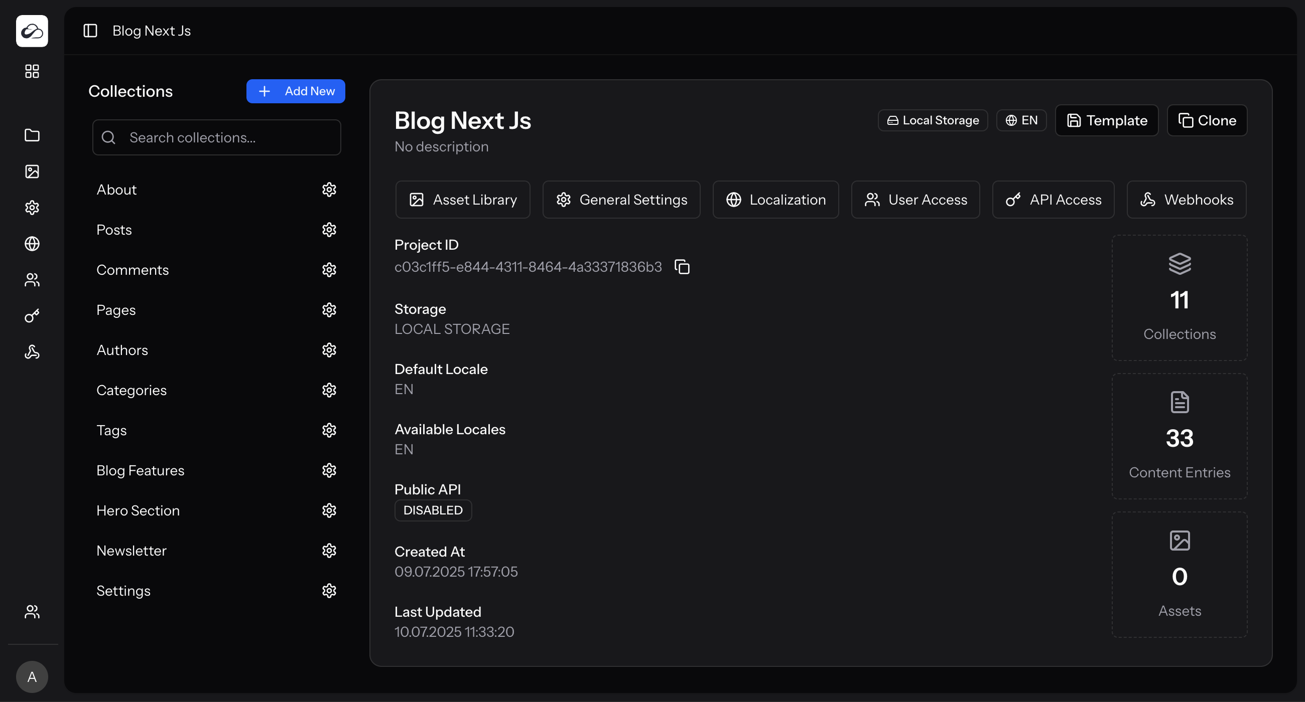 Project Dashboard