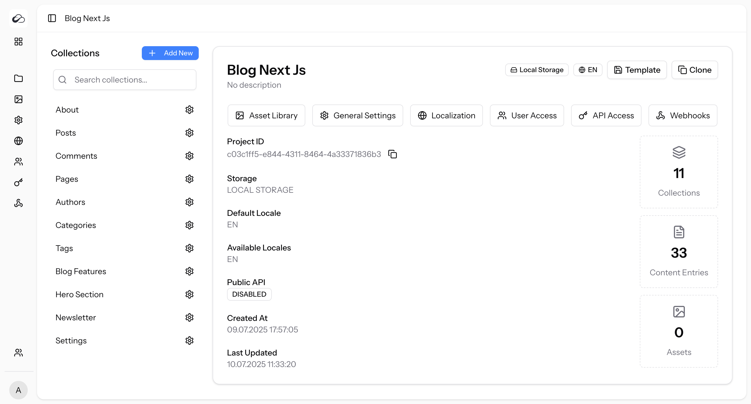 Project Dashboard