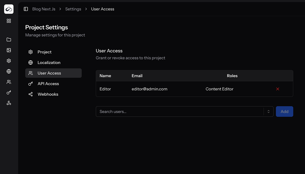 User access