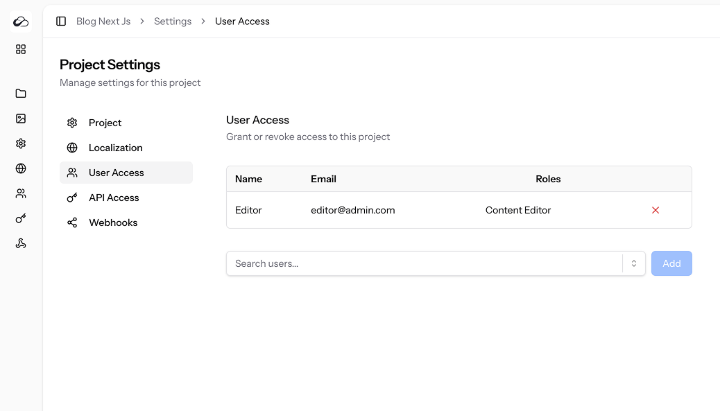 User access