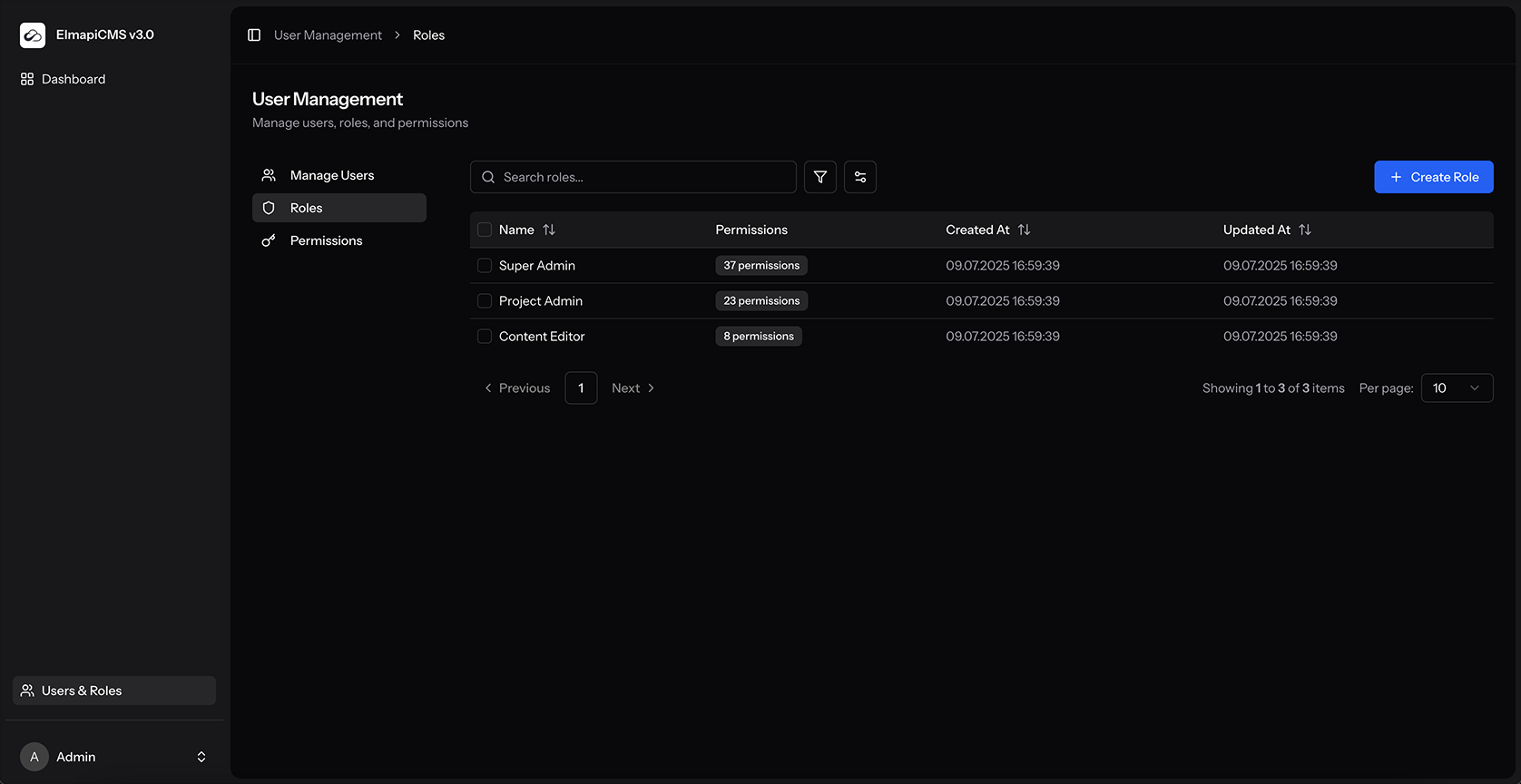 Role List